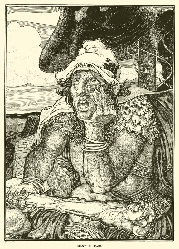 Gigante Desesperación (grabado) de Louis John Rhead