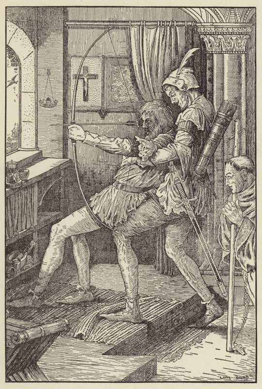 Robin dispara su última flecha de Louis John Rhead