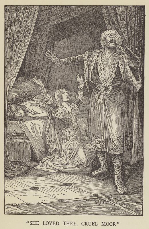 Ella te amaba, cruel moro de Louis John Rhead