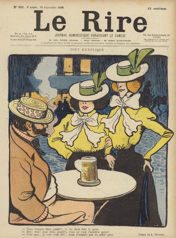 Ilustración para Le Rire de Lucien Metivet