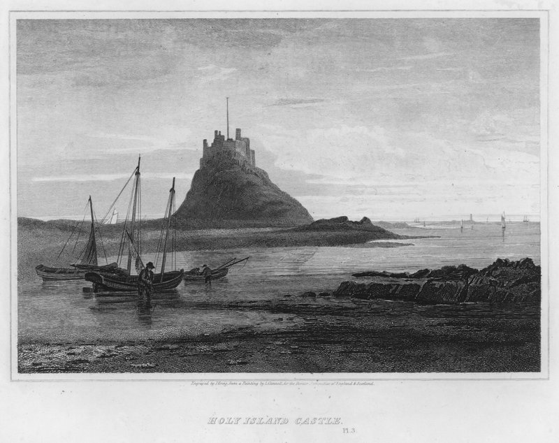 Castillo de Holy Island de Luke (after) Clennell