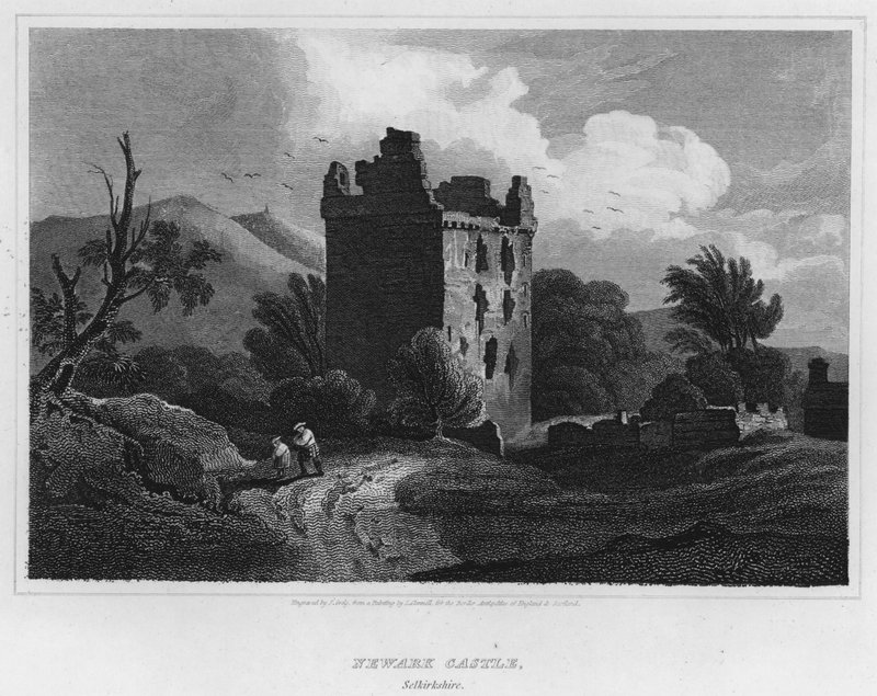 Castillo de Newark, Selkirkshire de Luke (after) Clennell