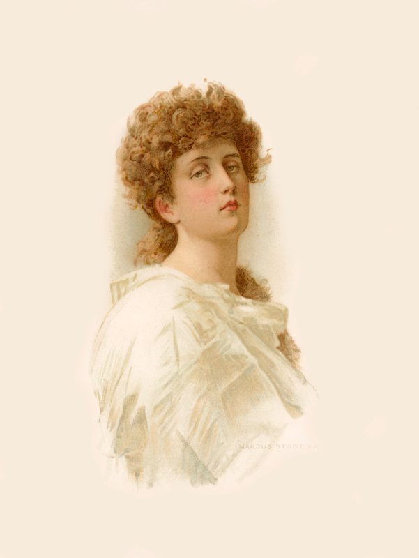 Lady Clara Vere de Vere de Tennyson de Marcus Stone