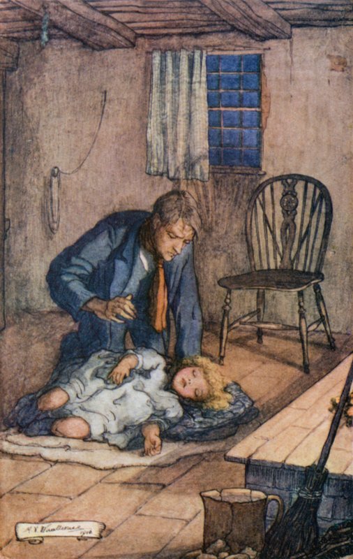 Ilustración para Silas Marner de Mary V. Wheelhouse