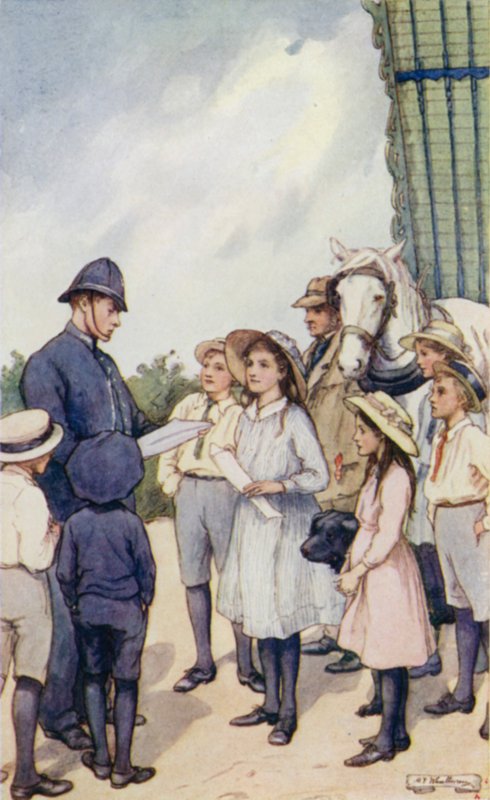 Escena de The Slowcoach, por Edward Verrall Lucas de Mary V. Wheelhouse