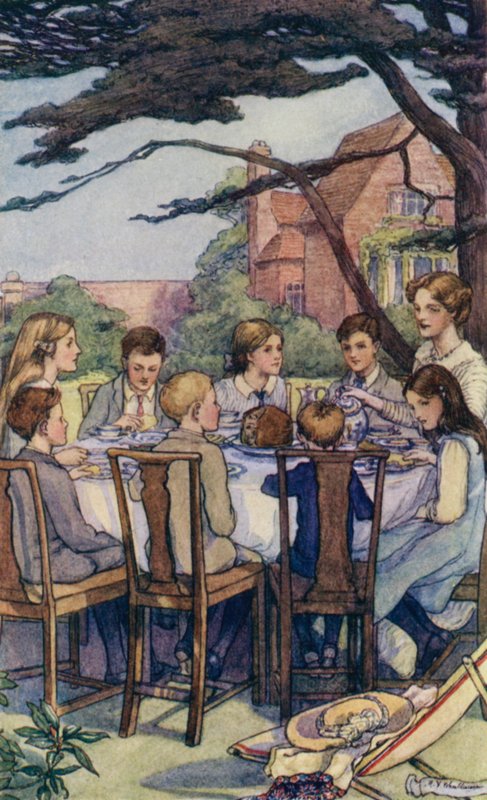 Escena de The Slowcoach, por Edward Verrall Lucas de Mary V. Wheelhouse
