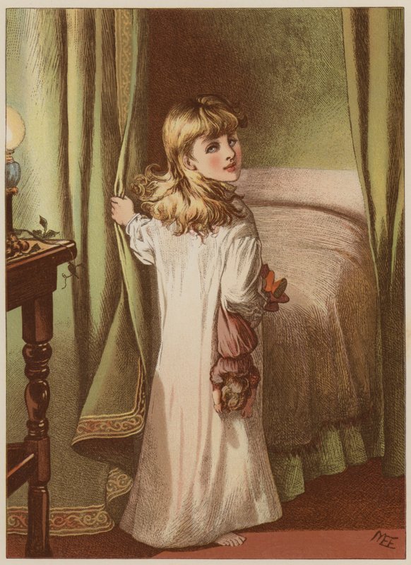 Niña retirándose a la cama de Mary Ellen Edwards