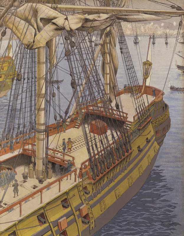 Bombardeo de Argel, Duquesne observando los efectos de Maurice Leloir