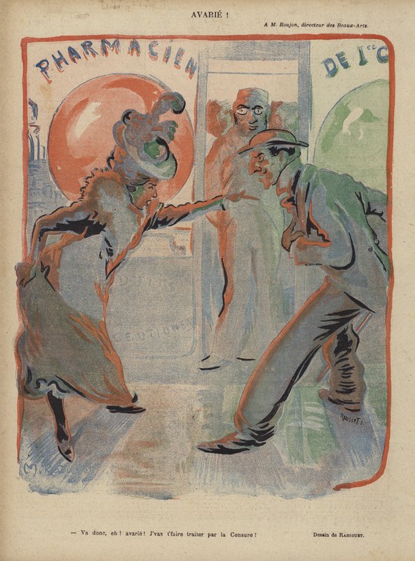 Ilustración para Le Rire de Maurice Radiguet