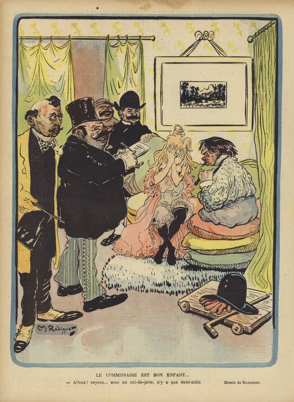 Ilustración para Le Rire de Maurice Radiguet