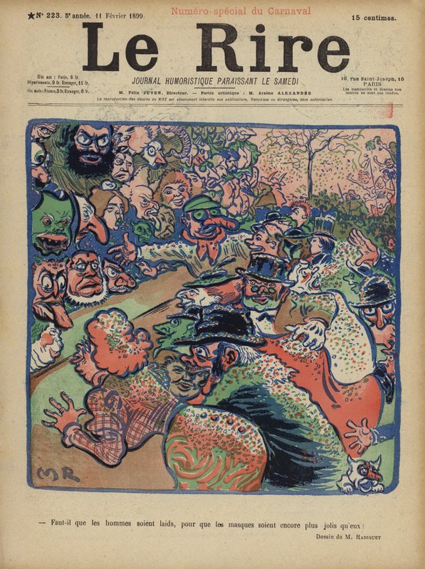 Ilustración para Le Rire de Maurice Radiguet