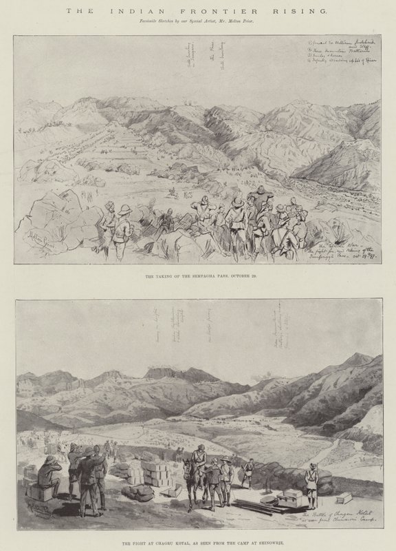 El levantamiento de la frontera india de Melton Prior
