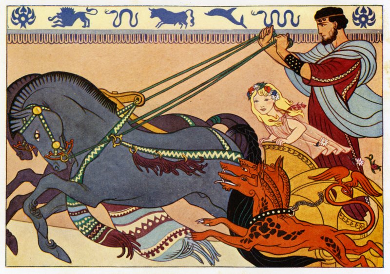 Plutón, Proserpina y Cerbero de Merlyn Mann