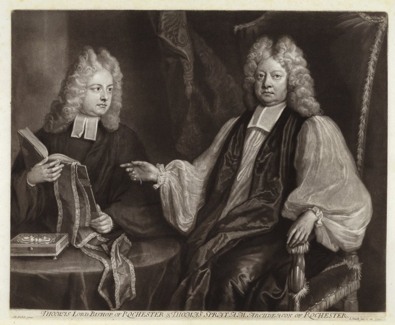 Retrato de Thomas Sprat y su hijo de Michael Dahl