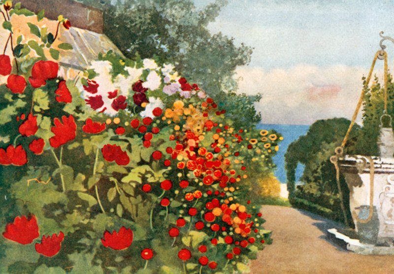 El borde de las dalias, Villa Hvidore de Mima Nixon