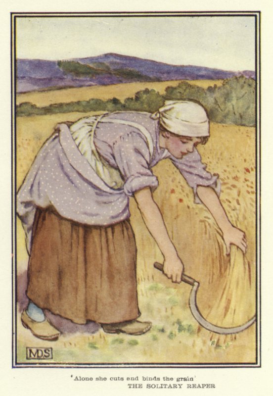 La Parca Solitaria (litografía en color) de Minnie Didbin Spooner