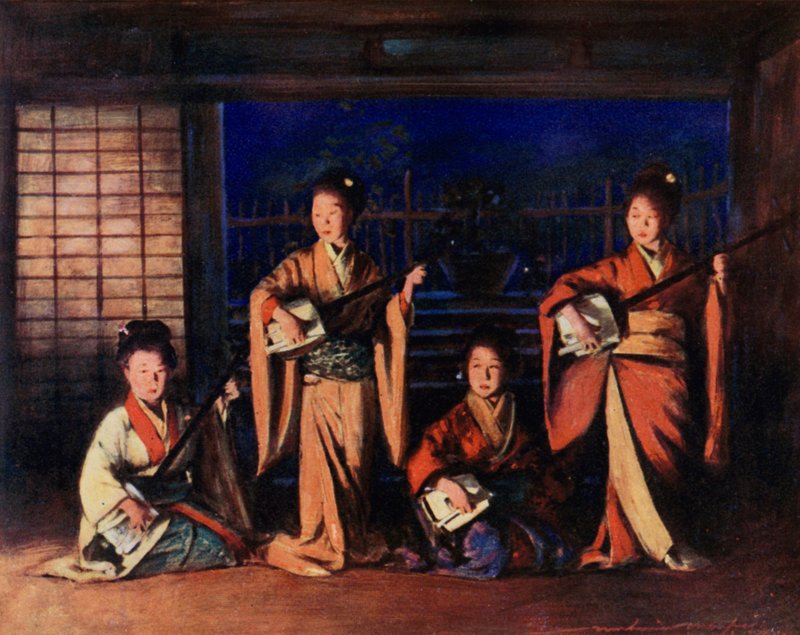 Chicas geishas de Mortimer Ludington Menpes