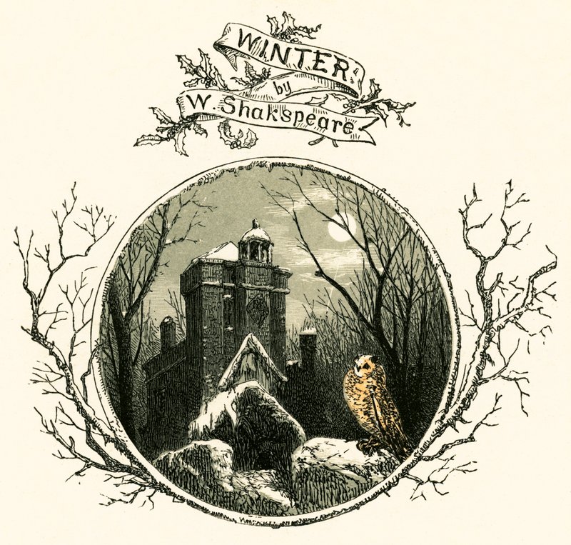 Invierno por William Shakespeare de Myles Birket Foster