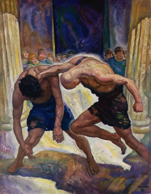 Odisea: La pelea de los mendigos de Newell Convers Wyeth