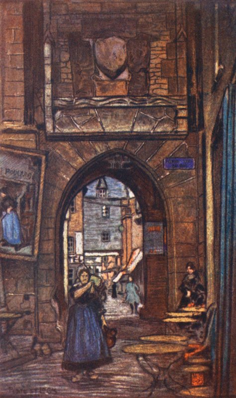 La Puerta del Rey (litografía en color) de Nico Jungmann