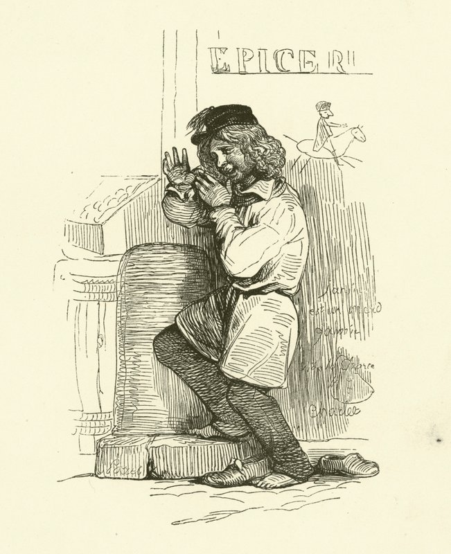El Gamin (grabado) de Nicolas Toussaint (after) Charlet