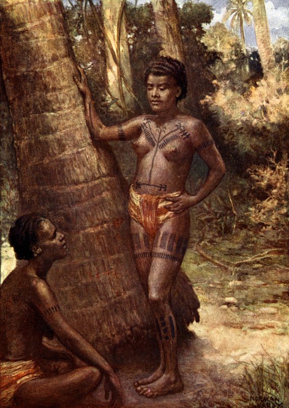Mujeres de la Isla Rennell (Polinesia) de Norman Hardy
