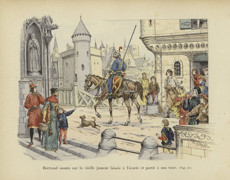 Bertrand du Guesclin se va montando una vieja yegua de Paul de Semant