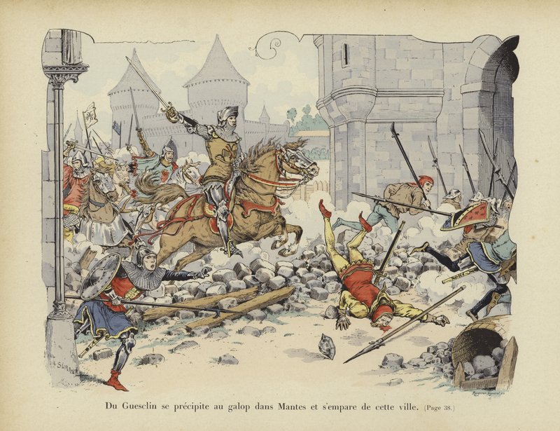Bertrand du Guesclin toma la ciudad de Mantes, 1364 de Paul de Semant
