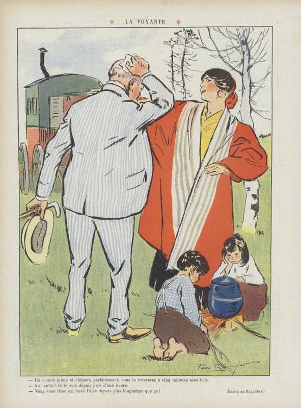 El vidente. Ilustración para Le Rire de Paul Balluriau