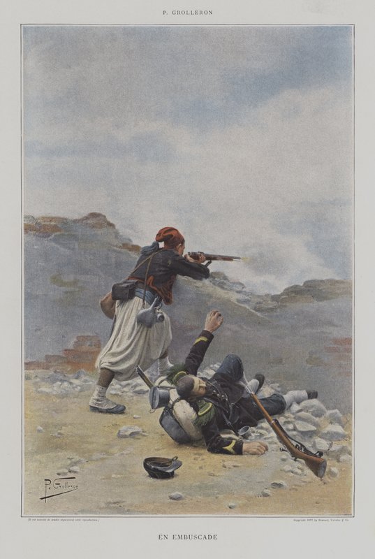 En Emboscada de Paul Louis Narcisse Grolleron