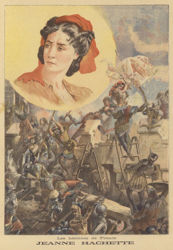 Jeanne Hachette en el Sitio de Beauvais de Paul Merwart