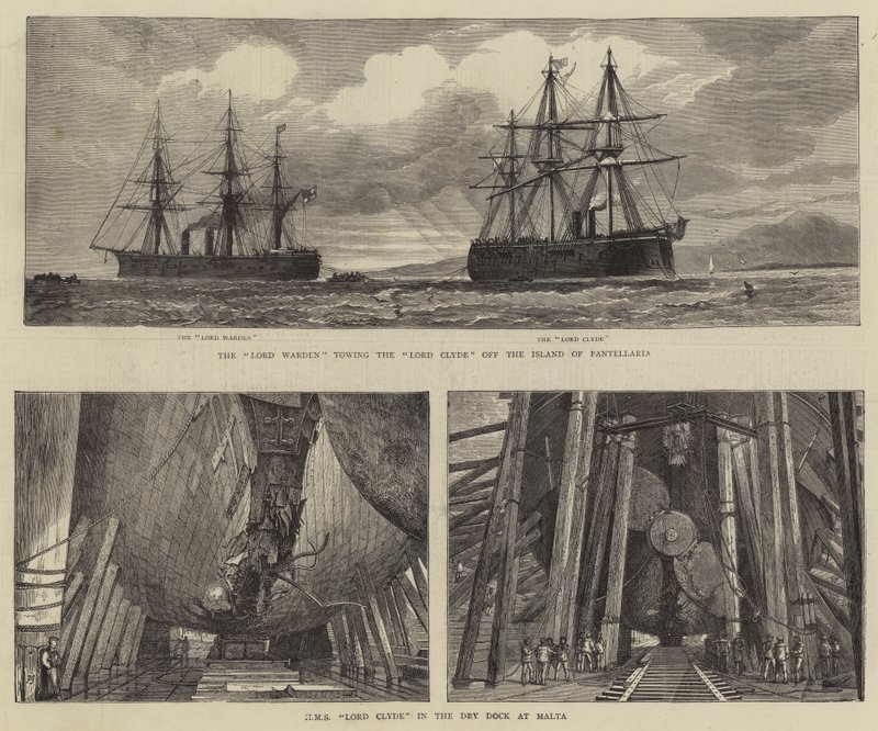 HMS Lord Clyde de Percy William Justyne
