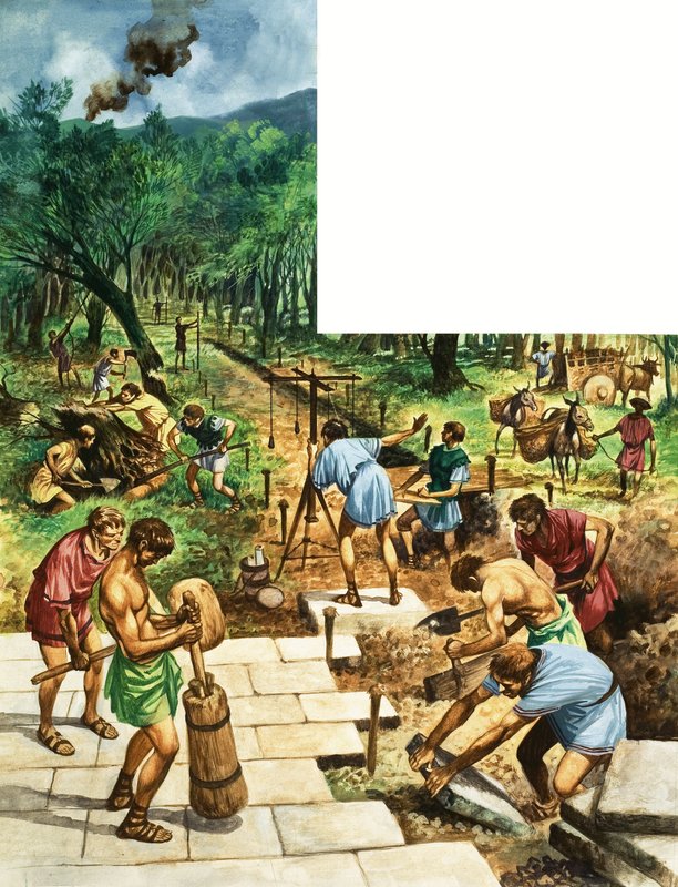 Construcción de una carretera romana de Peter Jackson