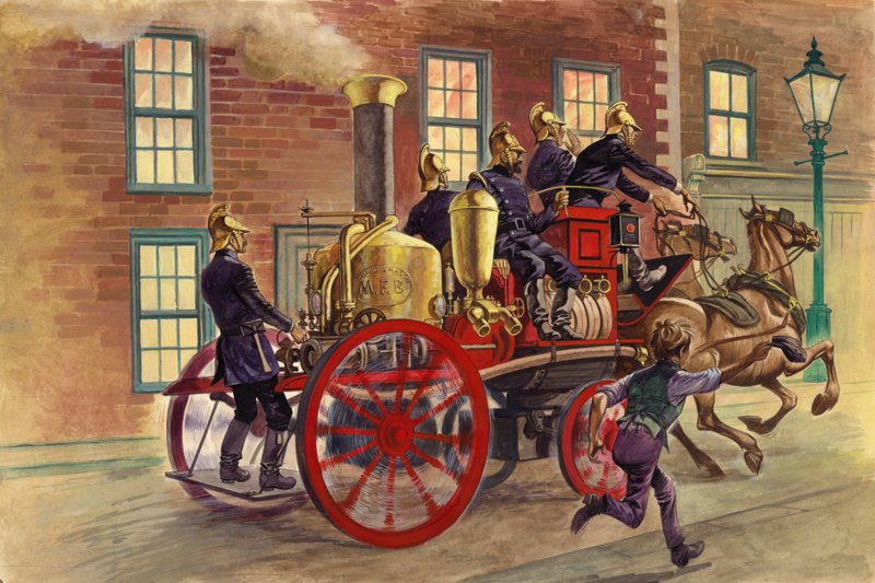 Camión de bomberos de Londres, c.1860 de Peter Jackson