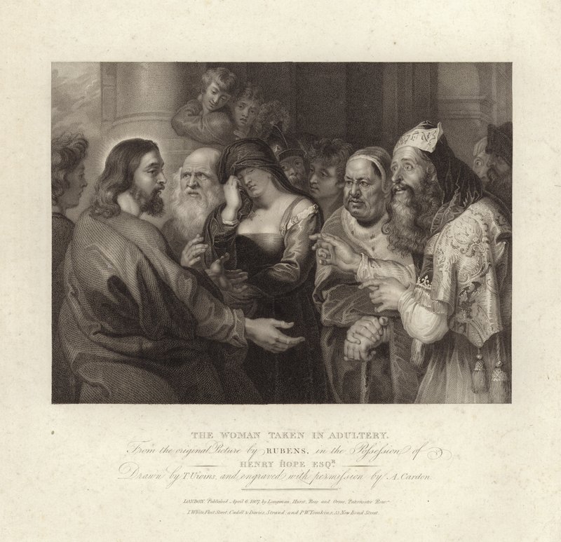 La Mujer Tomada en Adulterio de Peter Paul Rubens