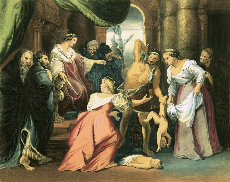 El juicio de Salomón de Peter Paul Rubens