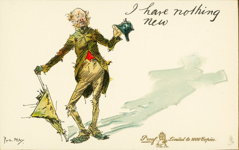 No tengo nada nuevo (litografía en color) de Phil May