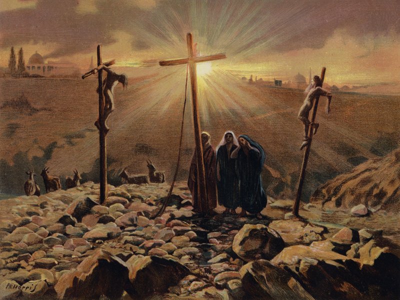 El Calvario en el sábado siguiente a la crucifixión de Philip Richard after Morris
