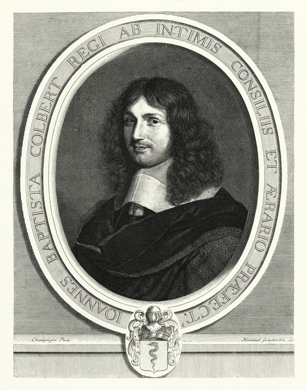 Jean-Baptiste Colbert, estadista francés de Philippe de (after) Champaigne