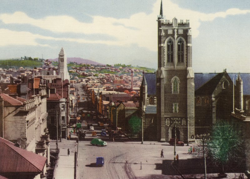Tasmania: Murray Street, Hobart (foto a color) de Photographer Australian