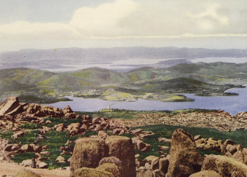 Tasmania: Panorámica desde Pinnacle (foto a color) de Photographer Australian
