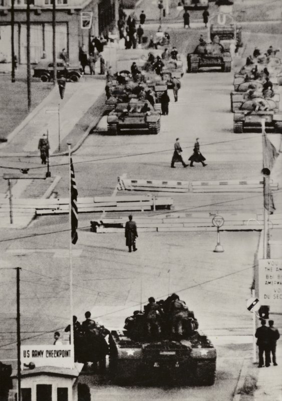 Octubre de 1961, Berlín Friedrichstrasse de Photographer German