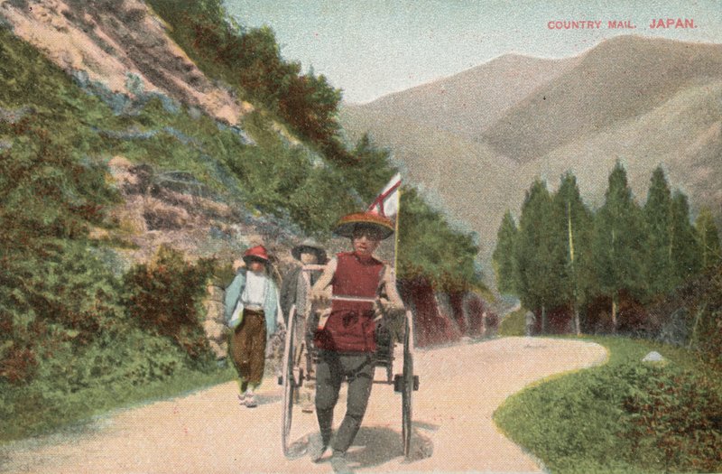 Entregando correo en el Japón rural de Photographer Japanese