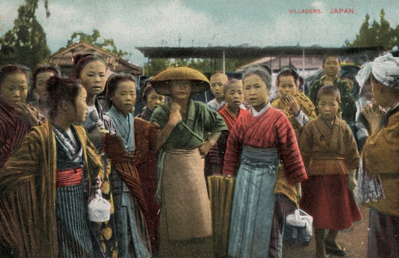 Aldeanos en Japón de Photographer Japanese