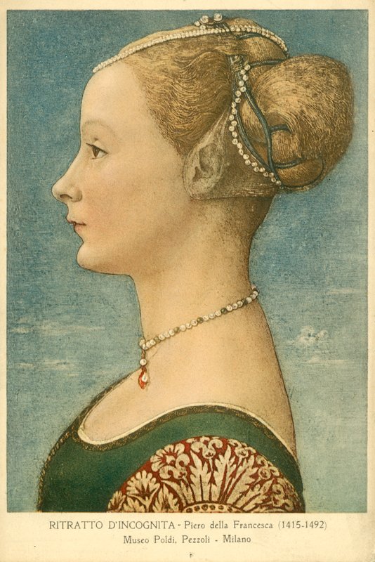 Retrato de una mujer desconocida de Piero della Francesca
