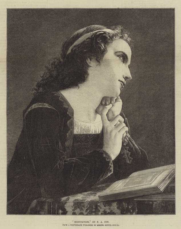 Meditación de Pierre Auguste Cot