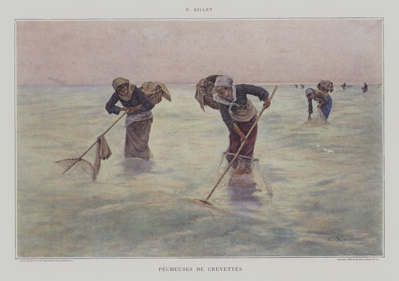 Pescadoras de camarones de Pierre Celestin Billet