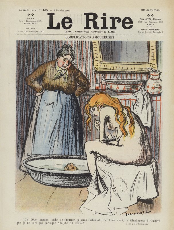 Ilustración para Le Rire de Pierre Georges Jeanniot
