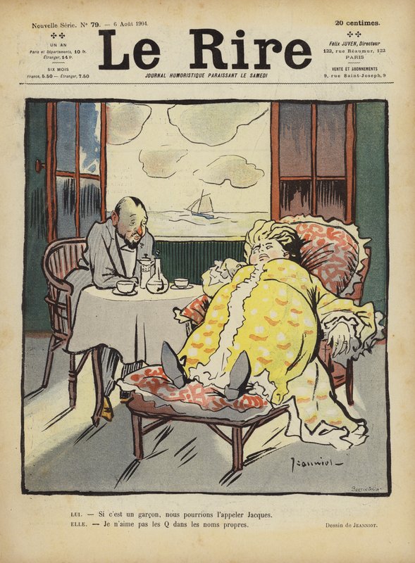 Ilustración para Le Rire de Pierre Georges Jeanniot