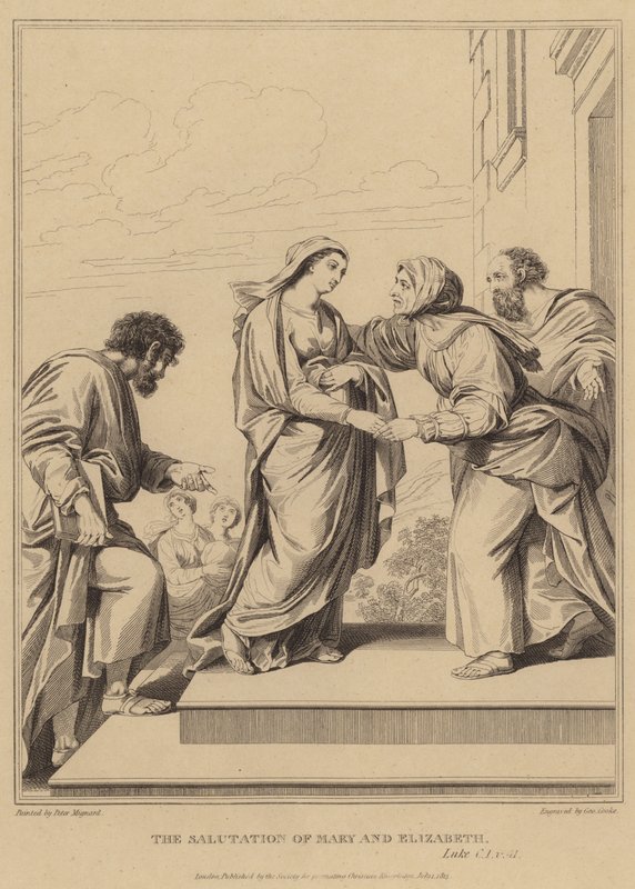 La salutación de María y Isabel, Lucas de Pierre Mignard